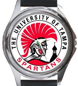 University of Tampa Spartans Round Metal Watch