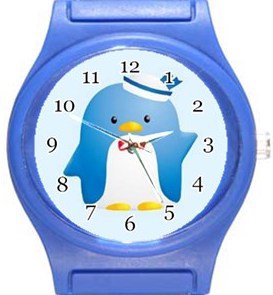 Tuxedo Sam Blue Plastic Watch