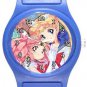 Sailor Moon and Sailor Chibi Moon Blue Plastic Watch