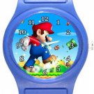Super Mario Brothers Blue Plastic Watch