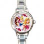 Beautiful Disney Princesses Round Italian Charm Watch
