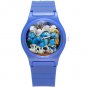 Smurf Blue Plastic Watch