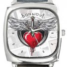Bon Jovi Square Metal Watch