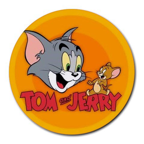 Tom & Jerry Heat-Resistant Round Mousepad