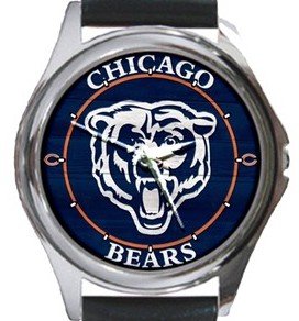 Chicago Bears Round Metal Watch