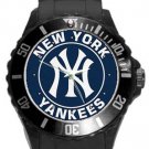 New York Yankees Plastic Sport Watch In Black