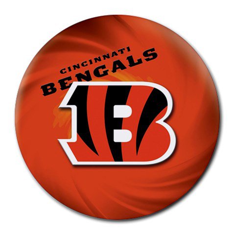 Cincinnati Bengals Heat-Resistant Round Mousepad