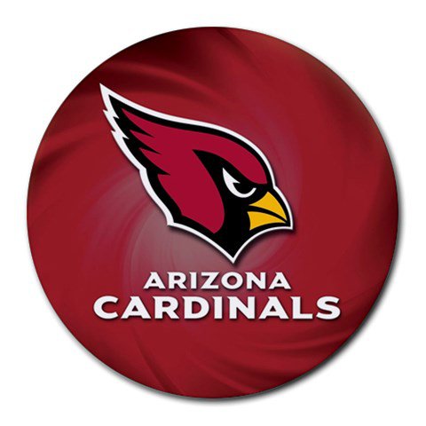 Arizona Cardinals Heat-Resistant Round Mousepad