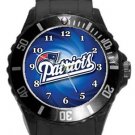 New England Patriots Plastic Sport Watch In Black