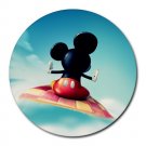Mickey Mouse on Magic Carpet Heat-Resistant Round Mousepad