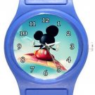 Mickey Mouse on Magic Carpet Blue Plastic Watch