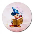 Mickey Mouse Fantasia Heat-Resistant Round Mousepad