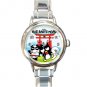 Cute Badz Bad Maru Round Italian Charm Watch