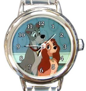 Cute Lady and the Tramp Round Italian Charm Watch