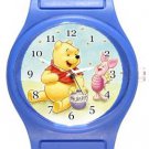 Cute Winnie The Pooh Blue Plastic Watch