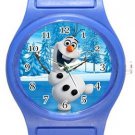 Cute Olaf Frozen Blue Plastic Watch