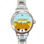 Cute Rilakkuma Round Italian Charm Watch