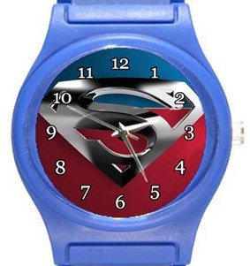 Superman Blue Plastic Watch