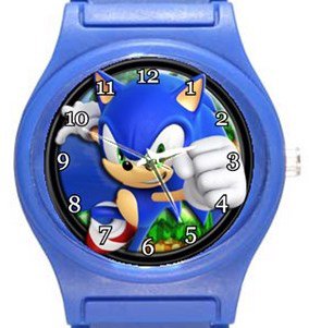 Super Cool Sonic The Hedgehog Blue Plastic Watch