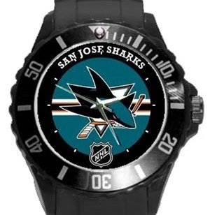 San Jose Sharks Plastic Sport Watch In Black