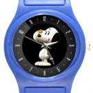 Cute Snoopy with Woodstock Blue Plastic Watch