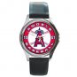 Anaheim Angels Round Metal Watch