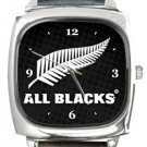 All Blacks Square Metal Watch