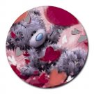 Teddy Bear Love Heat-Resistant Round Mousepad