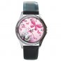 Sending Butterfly Kisses Love Round Metal Watch