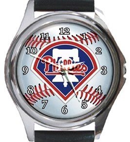 Philadelphia Phillies Round Metal Watch