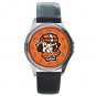 Cleveland Browns Round Metal Watch