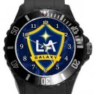 Los Angeles LA Galaxy Plastic Sport Watch In Black