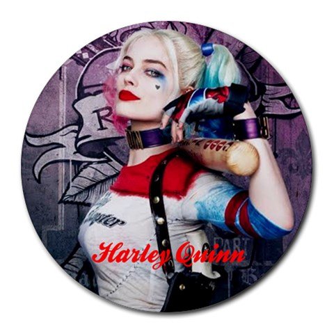 Harley Quinn Heat-Resistant Round Mousepad