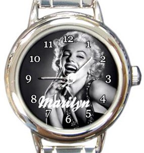 Marilyn Monroe Round Italian Charm Watch