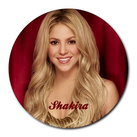 Shakira Heat-Resistant Round Mousepad