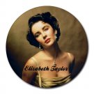 Elizabeth Taylor Heat-Resistant Round Mousepad