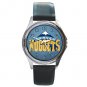 Denver Nuggets Round Metal Watch