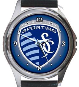 Sporting Kansas City SC Round Metal Watch