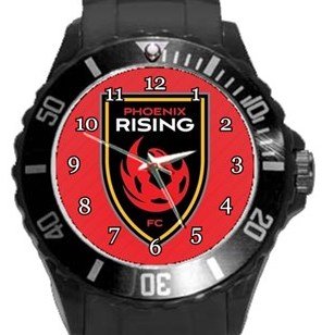 Phoenix Rising Plastic Sport Watch In Black