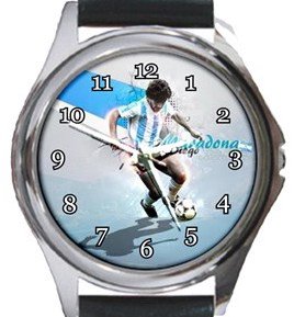 Maradona Round Metal Watch