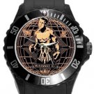 Boxing Legend Muhammad Ali Plastic Sport Watch In Black