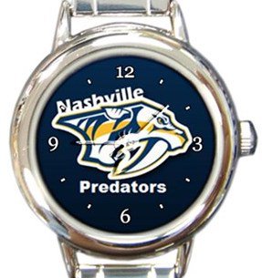 Nashville Predators Round Italian Charm Watch