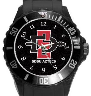 San Diego State Aztecs Plastic Sport Watch In Black