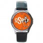 Oklahoma State University OSU Cowboys Round Metal Watch