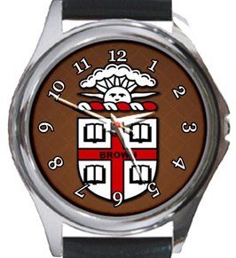 Brown University Round Metal Watch