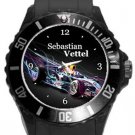 Sebastian Vettel Racing Plastic Sport Watch In Black