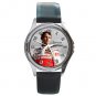 Jensen Button Round Metal Watch