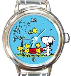 Snoopy I Got You Round Italian Charm Watch