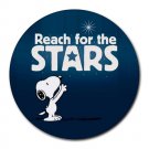 Snoopy Reach For The Stars Heat-Resistant Round Mousepad