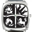University of Bristol Square Metal Watch